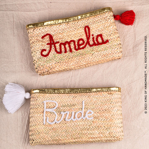 Chic Bride, Custom Style: Straw Clutch Delight!